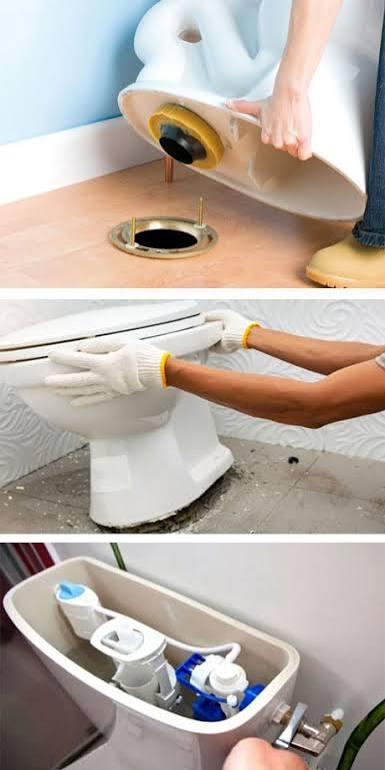 Western toilet repair