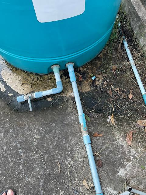 water connection leakage